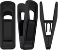Hanger Clips Perfect for Velvet Hangers (Black, 80 PCS), Strong Plastic Clips Pant Skirt Hanger Clips for Black Flocking Felt Hangers