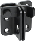 Alise Flip Latch,Gate Latches Slide Bolt Latch Safety Door Lock Catch for Barn Cabinet Pet Cage Fence Bathroom Garage Window,Heavy Duty SUS304 Stainless Steel Gate Hardware Locks,Matte Black,MS5007-B