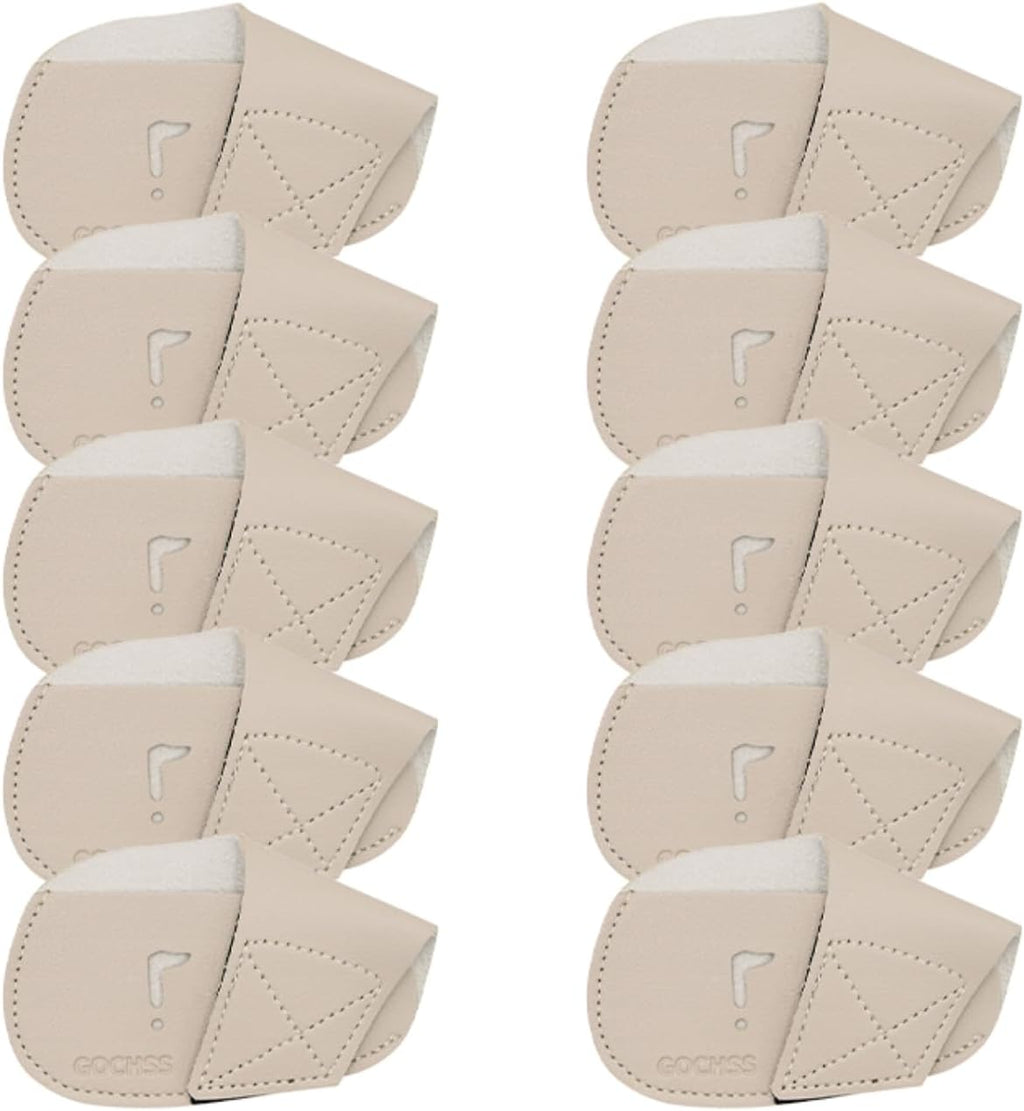 I Golf Iron Headcovers 10pcs PU Fit Both Right-Handed Clubs Golf Club Protector for Titleist Callaway Ping Taylormade Fit More Brands Golf Iron.