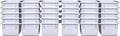 Wood Designs Cubby Storage Bin, Heavy Duty Plastic Containers for Kids White Cubby Tray Set of 30