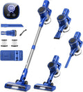 Natrogix Cordless Vacuum Cleaner, 35Kpa Vacuum Cleaners for Home, Lightweight Household Stick Vacuum Cleaner, LED Display, Rechargeable, Handheld Vacuum for Pet Hair Carpet Hardwood Floor, AS2208