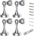 Magnetic Door Stop Stainless Steel，Door Stopper, Heavy Duty for Various Door Types, Keep Your Door Open, Wall Mount Door Holder/Catch