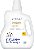 ATTITUDE Liquid Laundry Detergent, EWG Verified, HE Compatible, Plant-Based & Vegan, Natural Laundry Soap, Citrus Zest Scent, 40 Loads, 67.6 Fl Oz