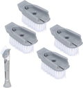4 Pack Dish Brush Refills Compatible with Scrub Daddy Dish Wand, Replacement Heads for Soap Dispensing Brushes, Heavy Duty Brush Cleaning Head Fits Soap Dispensing Handle for Kitchen Cleaning