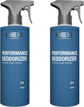 HEX Performance Deodorizing Spray, Fresh, 44oz (Pack of 2) - Awesome for Shoes, Gear, Activewear & Fabrics, Yoga Mats & Gym Equipment, Carpet, Pets, Odor Eliminator & Fabric Refresher Spray