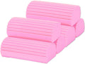 6-Pack Damp Clean Duster Sponge,Magic Sponge Eraser for Housekeeping,Reusable Cleaning Sponge for Blinds,Vents,Mirrors,Glass, Baseboards,Window Track Grooves and Railings (Pink)