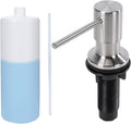 Soap Dispenser for Kitchen Sink Built in Sink Soap Dispenser, Countertop Soap Dispenser with 500ML/18OZ Bottle Refill from Sink Soap Dispenser(Silver)