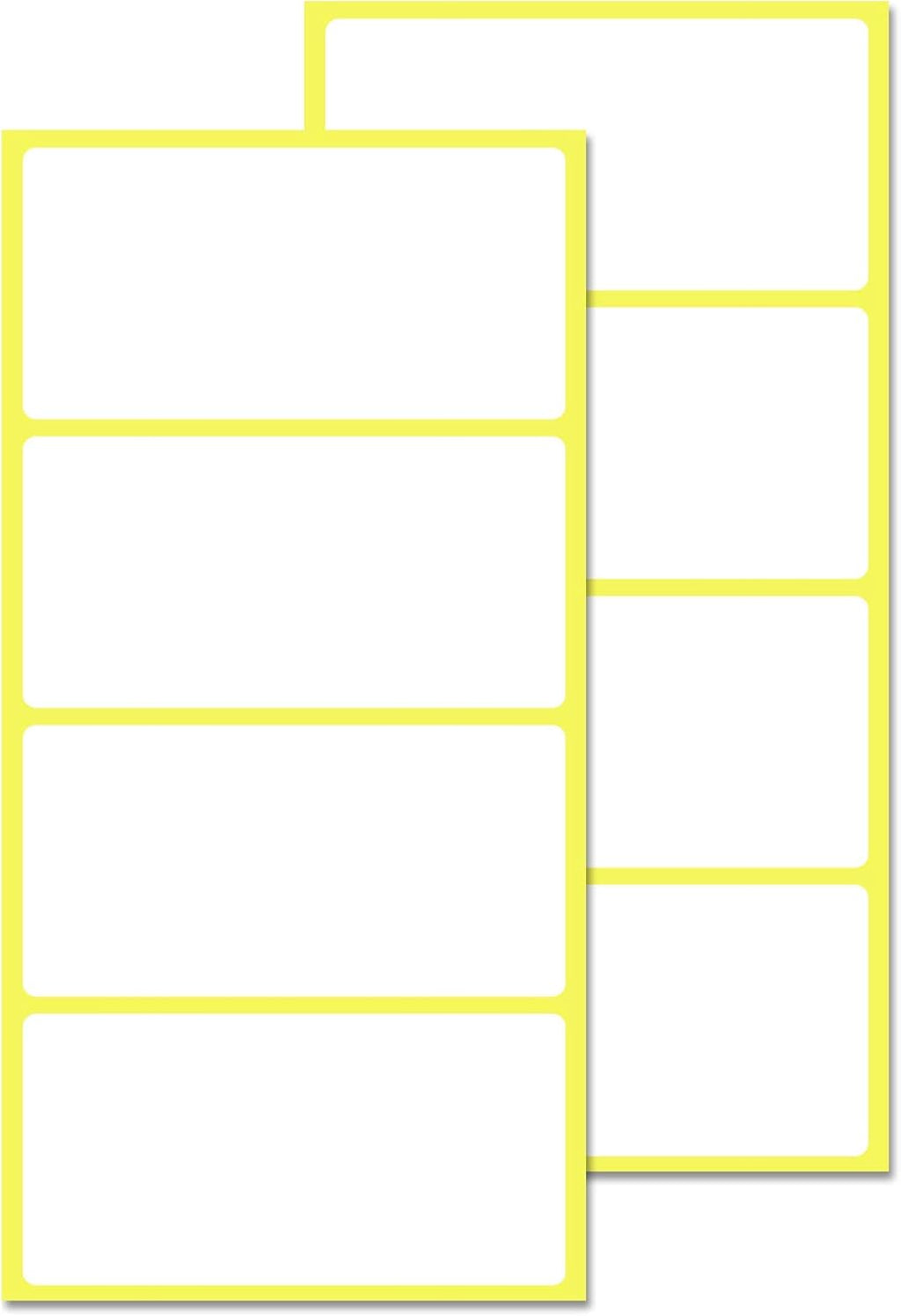 4" x 2", Labels Stickers for Storage Bins - Matte White (800 Pack)