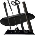 5 IN 1 Candle Wick Trimmer, Electric Candle Lighter Rechargeable, Candle Snuffer, Candle Wick Cutter, Candle Wick Dipper Accessory Candle Making Kit,with Storage Tray Plate for Gifts Candle Lovers