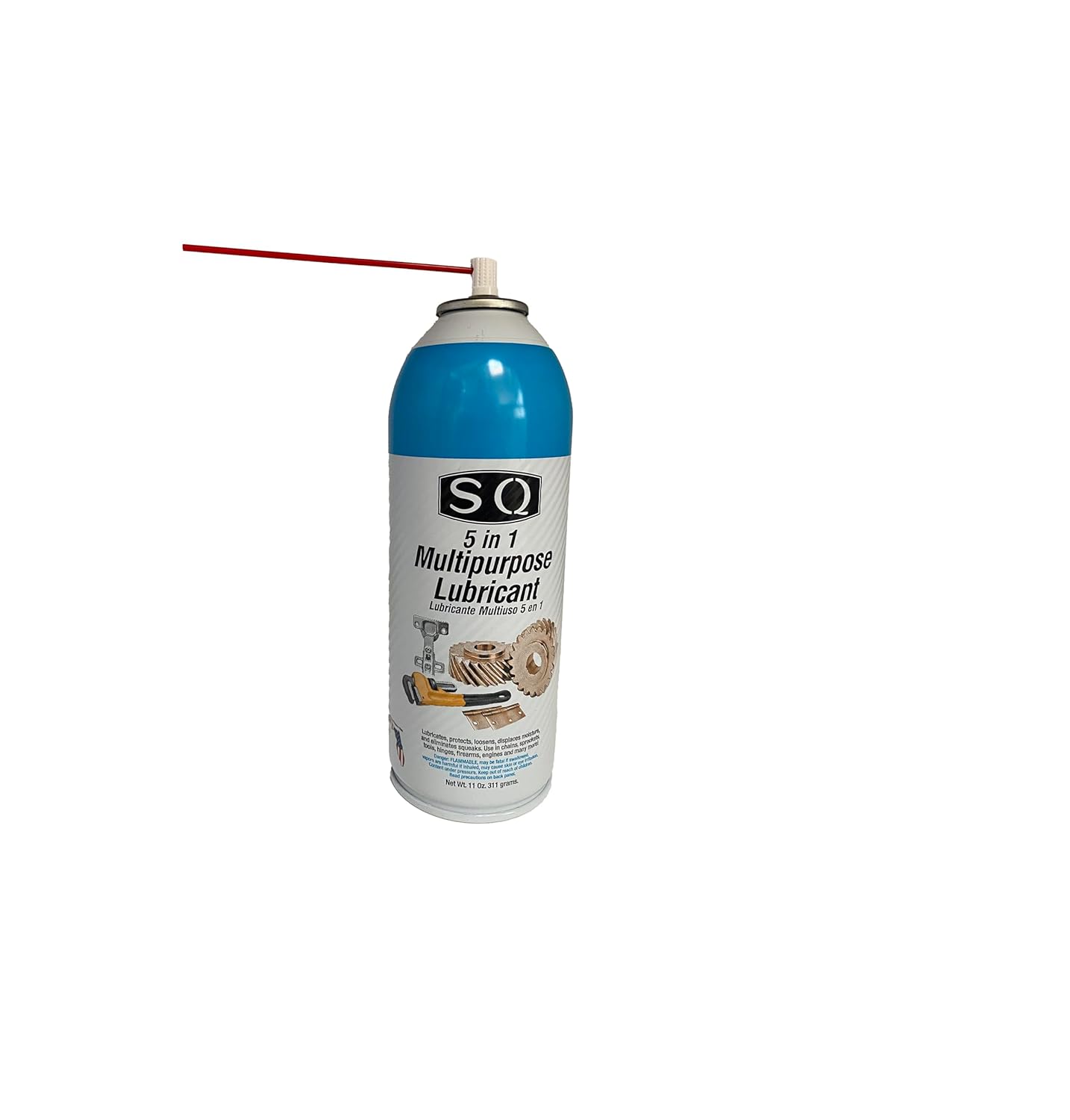 Sicamu SQ Lubricant Combo, 311g, 11fl oz, 5 in 1 Multipurpose, Penetrating Catalyst, Silicone Heavy Duty, Prevent Corrosion, Ideal for General Use, Indoors & Outdoors, Father's Day