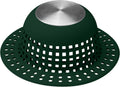 Shower Drain Hair Catcher, Bathtub Drain Cover Foldable Silicone Shower & Tub Protector for Pop-Up & Regular Drains