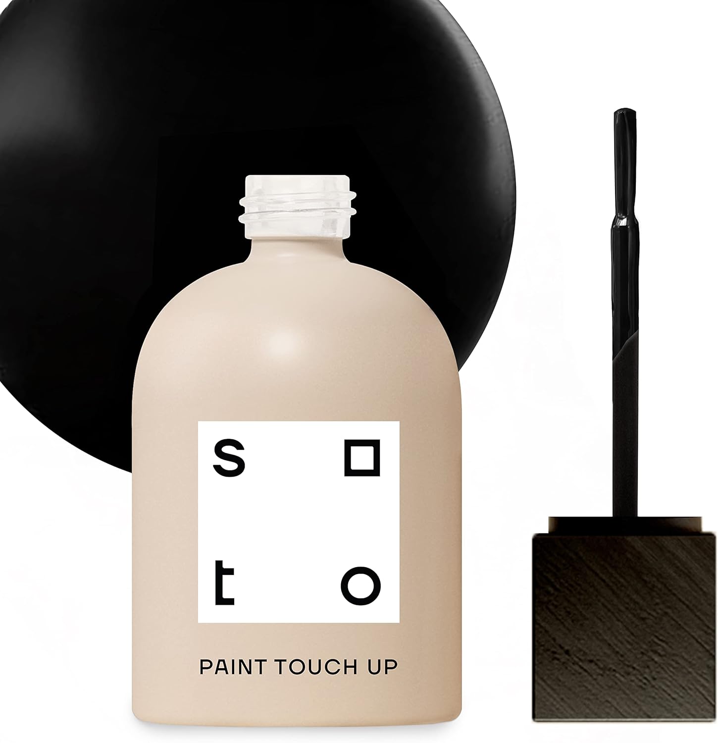 soto Black Paint Touch Up, Multi-Surface, Matte Finish (No. 70 Mars Black) - 1.5 Ounces/45 Milliliters of Scratch Repair for Furniture, Walls, Cabinets, Trim, Doors, Indoor/Outdoor