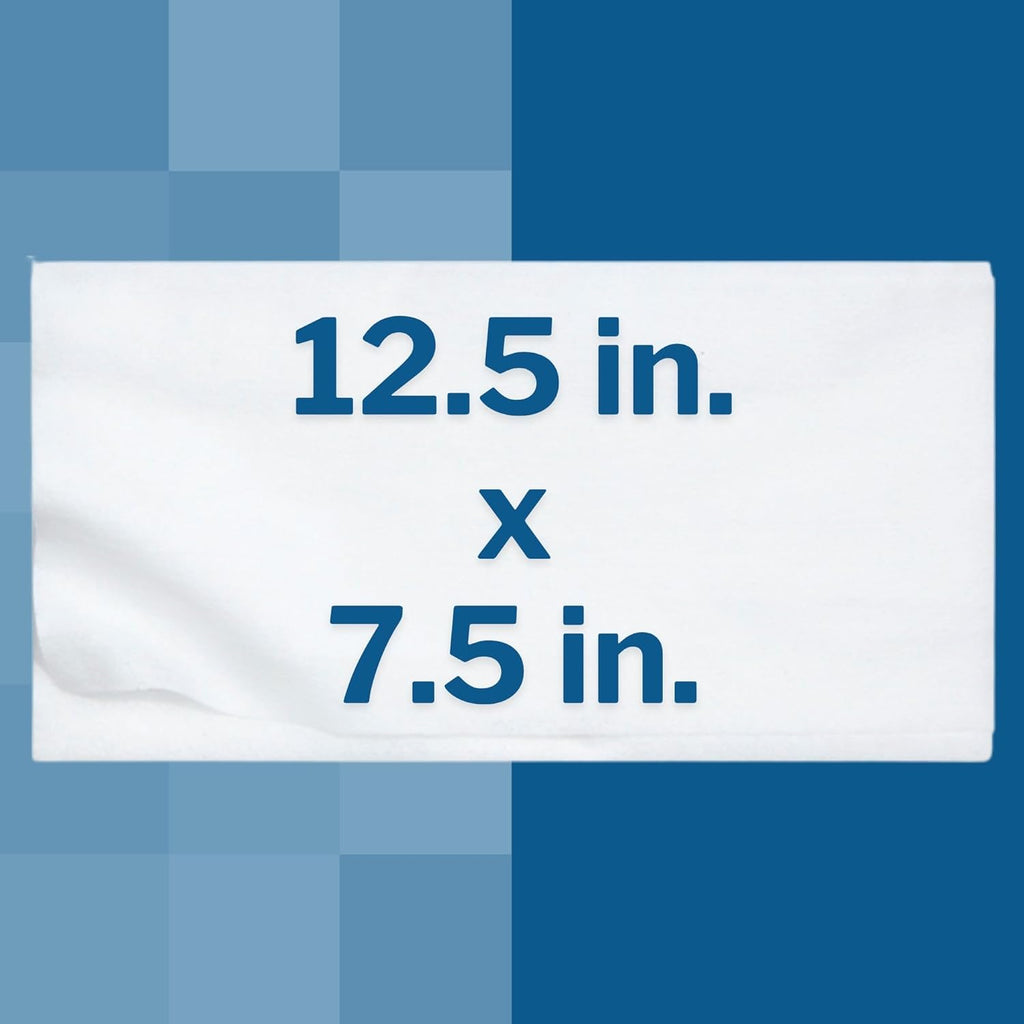 McKesson Washcloth Wipes for Adults, Unscented (3 Pack, 144 Washcloths) Disposable Wash Cloths for Body - Fragrance-Free No-Rinse Formula - Good for Incontinence and Elderly - 48 Wipes Per Pack