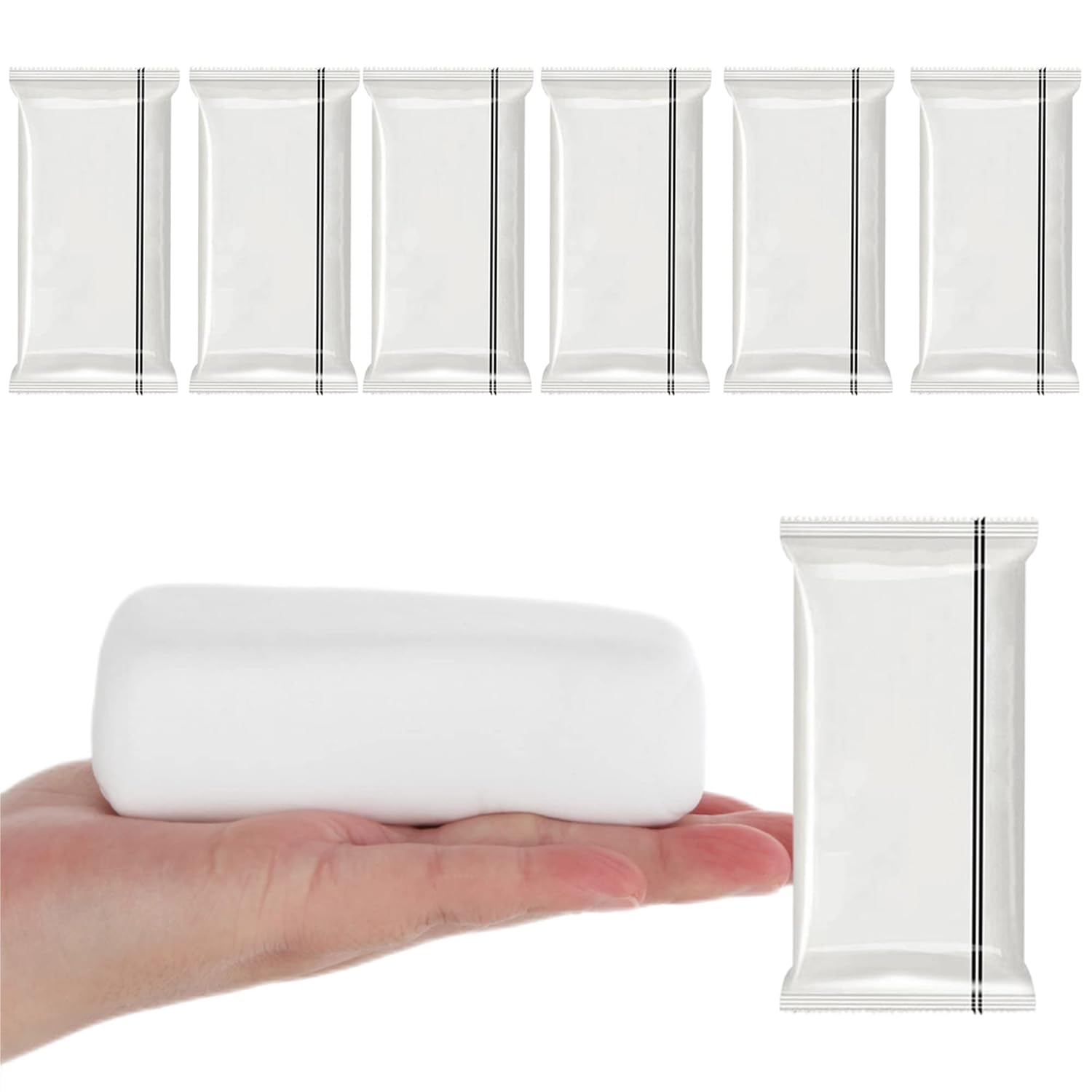 Waterproof Duct Seal Repair Sealing Clay 8 Pack White Moldable Silicone Putty, Quick Mending Mud for Pipe Connection, Wall Hole, Air Conditioning Holes (8)