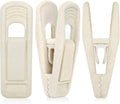 Beige Velvet Hangers (50-Pack), Non-Slip Velvet Clips for Skirts, Suits