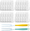 Car Interior Duster - Ultimate Cleaning Tool for Cars, House, and Office - Compact Mini Design for Effortless Dust Removal Stereo-Single Sided Design 2handle +20 Duster Refills.