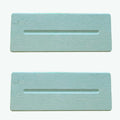 2 Pack Diatomite Stone Sink Tray, Water Absorbing Mat for Kitchen & Bathroom Counter, Quick Dry Soap Dish Makeup Vanity Caddy,Sponge Holder Organizer, White - 2pcs of 9"x 3.5"