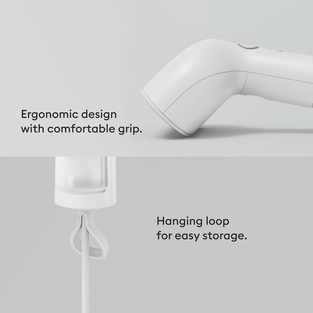 Steamery Handheld Clothes Steamer Cirrus X, 1200W, Steam Output 20g/min, Heat up in 20 Seconds, Portable, Minimalistic, Scandinavian design, White