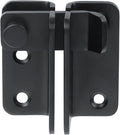 Alise Flip Latch,Gate Latches Slide Bolt Latch Safety Door Lock Catch for Barn Cabinet Pet Cage Wood Fence Bathroom Garage Window,SUS304 Stainless Steel Gate Hardware Locks,Matte Black,MS5009-B