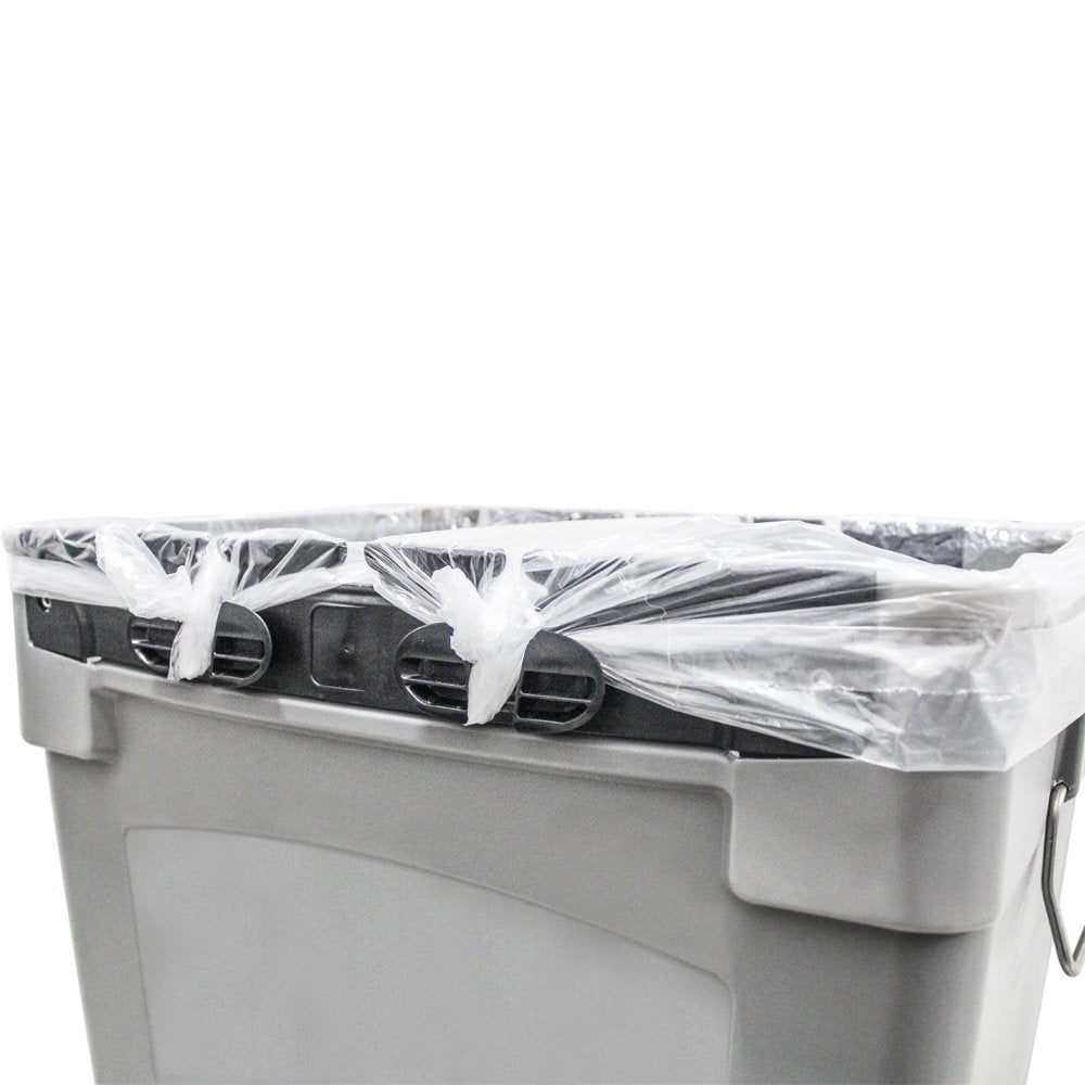 Flex E Bin FX50A-BK1-BC-BE, Made from Recycled Plastic. Indoor and Outdoor Sturdy Beer Can Receptacle | Includes Handles and Clear Signage Vented Design for Bag Removal - 50 Gallons, Black