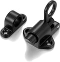 2 Packs Self-Closing Latches，Black Spring Door Lock，Resilient Bolt Latch Aluminum Alloy Safety Automatic Spring Barrel Door Lock with Screws,Used for Wooden Door,Wooden Window and Cabinet etc