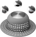 Shower Drain Hair Catcher, Bathtub Drain Cover Foldable Silicone Shower & Tub Protector for Pop-Up & Regular Drains