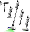 Trucozie Cordless Vacuum Cleaner with Self-Standing, 50 mins Runtime Lightweight Stick Vacuum with Powerful Suction, Anti-Tangle Wireless Vacuum Versatile for Hard Floor/Carpet/Pet Hair, White