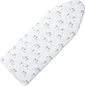 Over The Door Ironing Board Cover 13 x 37 inch, Small Iron Board Cover w 3 Layers Heat Reflective Thick Padding with Hook and Loop Fasteners (Gray Sheep)
