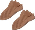 uxcell 2 Pcs Door Stoppers for Bottom of Door, Rubber Stackable Door Stopper Wedge Anti-Slip, 2.13 Inch, Coffee