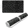 Black Ironing Mat Portable Leopard Print Ironing Pad for Steam Pressing on Tabletop or Bed,Heat Resistant Portable Quilting & Travel Blanket Ironing Board Alternative Cover