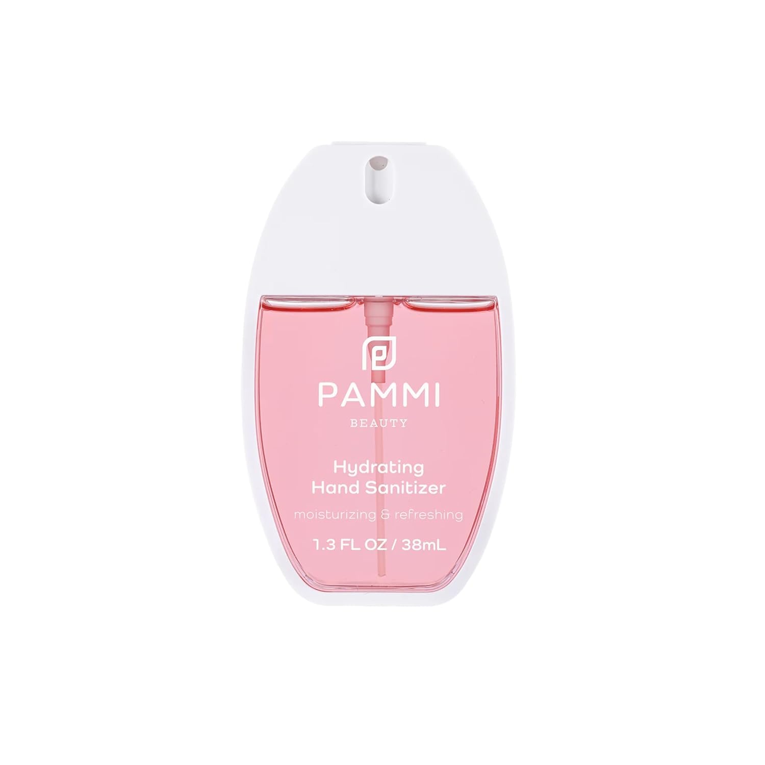 PAMMI Power Mist Hydrating Hand Sanitizer Spray, Portable Travel Size Pocket Hand Sanitizer, Scented Handsanitizer Mini Spray For Car - 600 Sprays (2 Packs (Guava and White Peach))