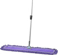 36 Inch Purple Commercial Dust Mop & Floor Sweeper with Extendable Handle – Mop for Hardwood, Tile, and Concrete Floor Cleaning