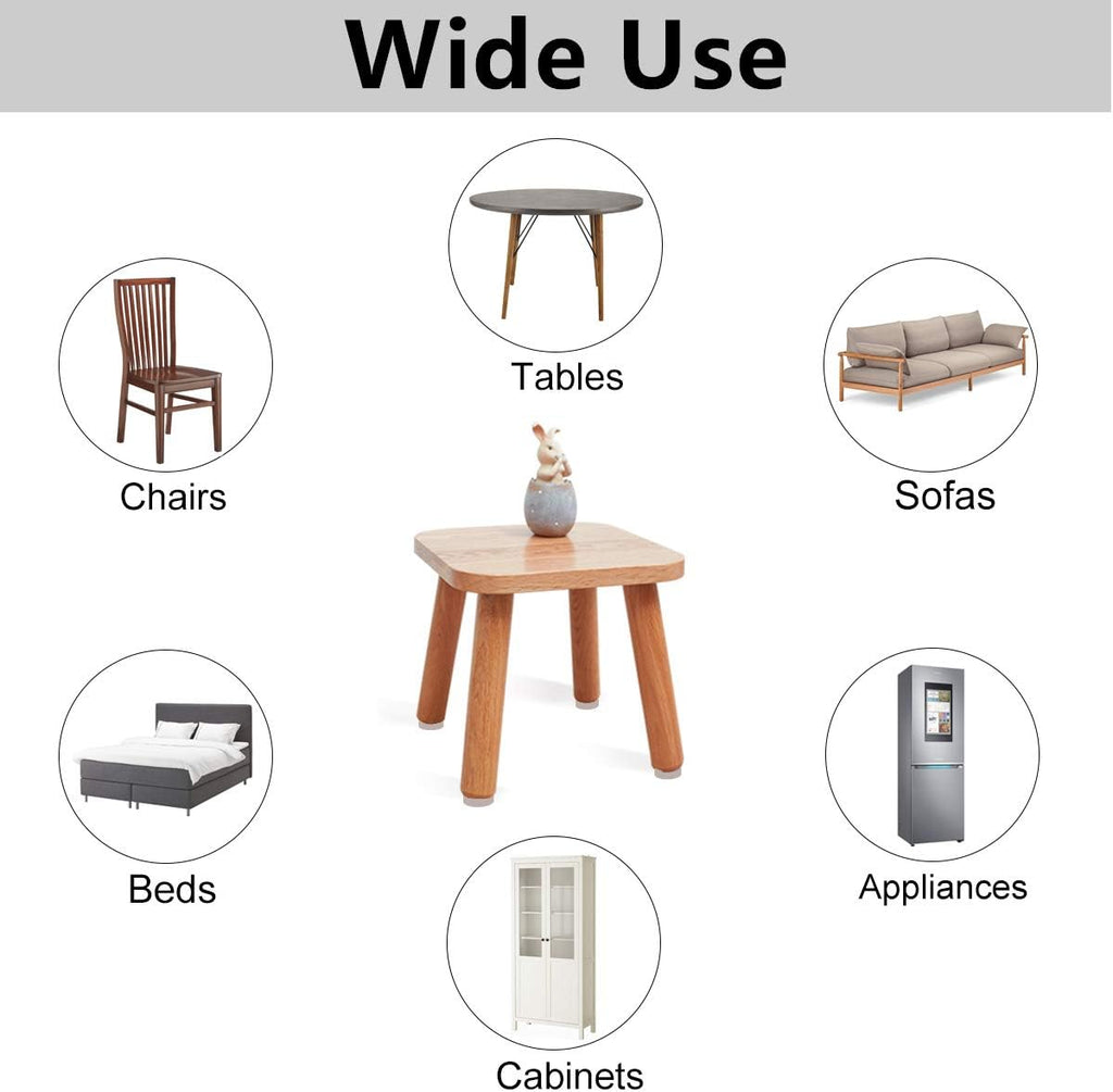 Felt Furniture Pads-136 Pieces Felt Pads for Furniture Beige 5mm Thick, Floor Savers for Furniture Anti Scratch, Best Floor Protectors with Case for Hardwood Floors