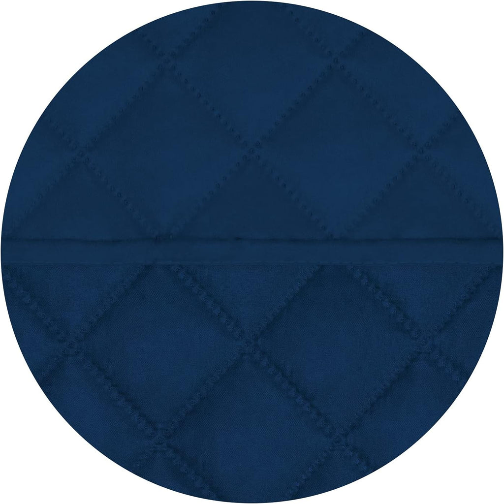 PureFit Reversible Quilted Oversized Recliner Sofa Cover, Water Resistant Furniture Protector, Washable Couch Cover with Elastic Straps for Kids, Pets (Small, Navy/Navy)