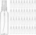 uxcell 100Pack Spray Bottles, 2Oz/60ML Reusable Clear Empty Mist Plastic Mini Travel Bottle Set,Small Refillable Liquid Containers for Household Use, Essential Oil, Cleaning (Transparent)