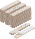 Furnigear Felt Strips with Adhesive Backing for Furniture - Felt Furniture Pads for Hardwood Floors, Furniture Chair Feet Felt Pads, Furniture Floor Protector Sliders 30 Pcs 3 x 1/2" Rectangular Beige