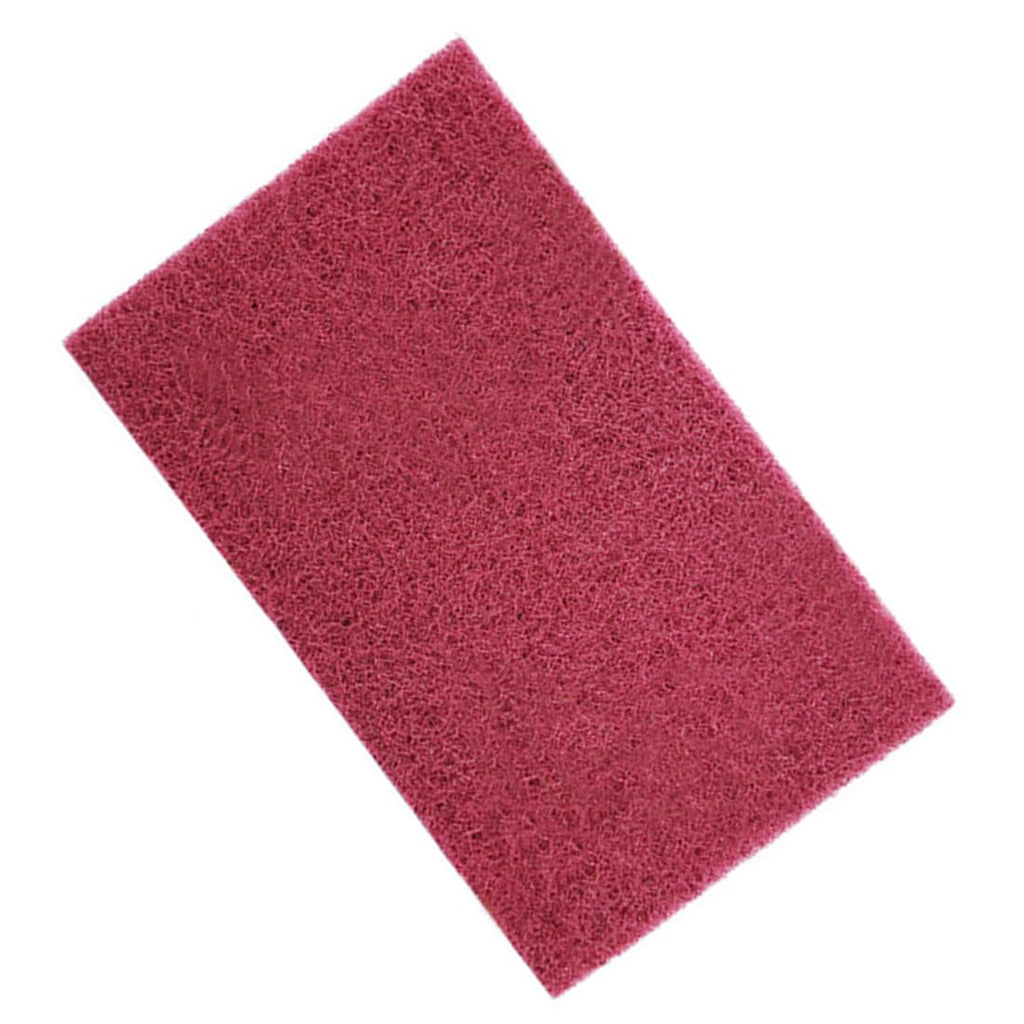 3M Scotch Brite 7447 Very Fine Grade General Purpose Sanding Hand Pads 6Pcs 200 x 125mm/8" x 5" Red