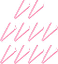 PATIKIL Sealing Clips 4.3 Inch, 10 Pack Reusable Plastic Bag Clip Clamp Sealer for Food Storage Snack Bag Home Kitchen, Pink