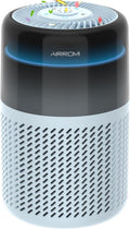 AIRROMI Air Purifier for Bedroom Home,HEPA Filter,Covers Upto 549 Ft²,Quiet 360°intake Air Cleaner with Fragrance ponge for Better Sleep,Night Light,Filters Smoke,Pet Dander,Allergies,Dust,A2005 Blue