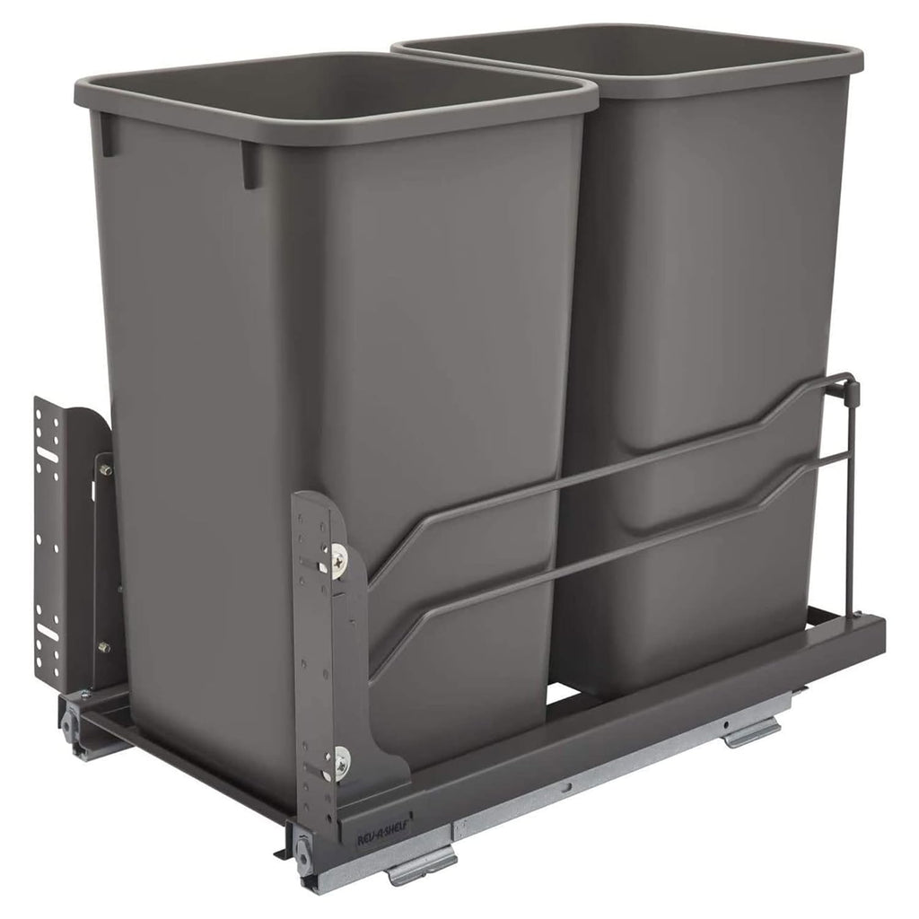 Rev-A-Shelf 53WC-1527SCDM-213 Double 27 Quart Pull-Out, Orion Gray