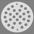 4-Inch Screw-in Shower Strainer Drain Cover Replacement Floor Strainer(White)