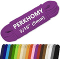 PerkHomy Cotton Rope 3/16" (5mm) 100 ft Multi Purpose Utility Diamond Braided Cord, Natural Cotton for Clothes Line Camping Crafting Flag Pole, Rose Red