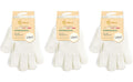 Evridwear Exfoliating Gloves for Shower, 100% Nylon Thick Soft Medium Heavy Bathing Gloves Dead Skin Remover Body Scrubber Smooth Skin with Hang Loop, 3 Pairs Light White