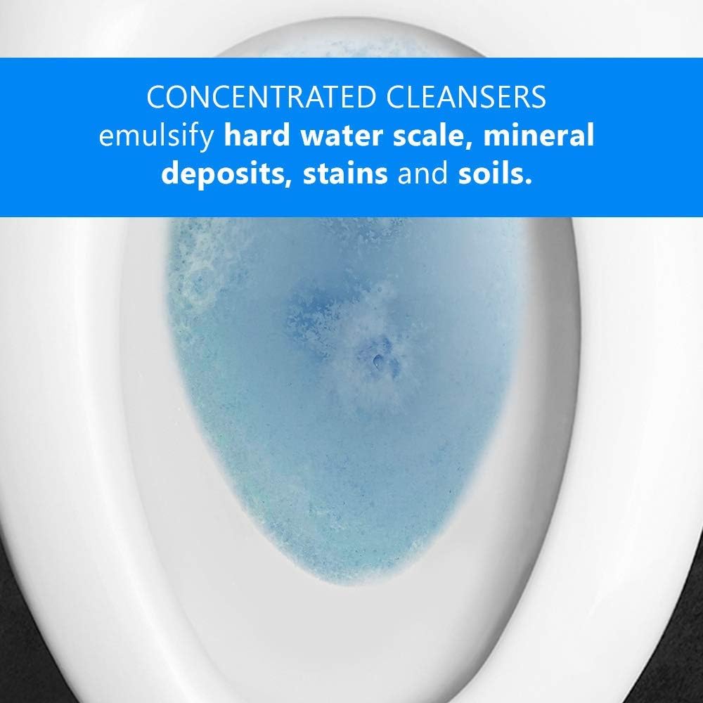 Fuller Brush Toilet Bowl Cleaner Pods - Water Soluble Tablet Cleansers - Cleans Descales & Refreshes Bathroom Toilets Removes Odors & Stains Light Fresh Scent Ideal for Homes and Businesses 6-Pack
