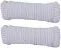 Travel Clotheslines Lightweight Strong Cords for Anchors Towing DIY Crafts Strings Secure Equiment Kit Ropes White 33ft Pack 2
