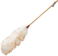 Redecker Lambswool Duster, Natural Magnet for Dust and Fine Particles, Cleans Without Scratching, Untreated Lambswool and Untreated Wooden Handle, 27-1/2 inches, Made in Belgium