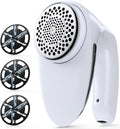 POPCHOSE Fabric Shaver, Rechargeable Lint Remover Defuzzer Sweater Shaver, Fuzz Remover for Clothes, Sweater, Furniture, Couch, Cashmere(Two 6-Leaf Blades Extra, Electrostatic Brush)…