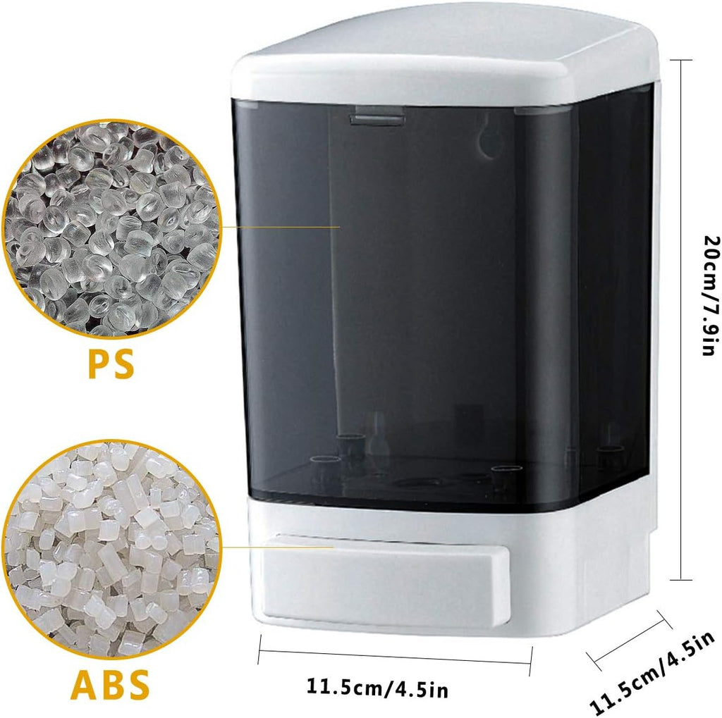Manual Soap Dispenser 33.8oz / 1000ml Kitchen Bathroom Wall Mounted Commercial Soap Dispenser for Liquid Containers Shampoo Gel Chamber Hotel Restaurant