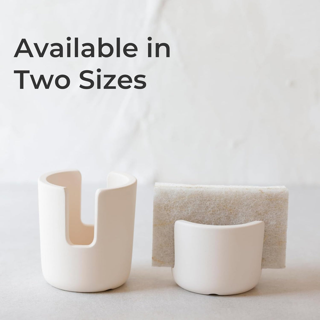 Selegna Diatomite Stone Sponge Caddy – Quick Drying Diatomaceous Earth Sink Organizer – Instant Drying Kitchen Sponge Holder for Sink – Compact Stone Sponge Holder