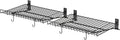 2 Pack Foldable Wall Shelf, Wall Mounted Garage Storage Shelves, Heavy Duty Wall Shelving Supports Up To 90 LBS. Floating Shelves With 4 Hooks Metal Storage Rack for Office, Kitchen and Laundry Room